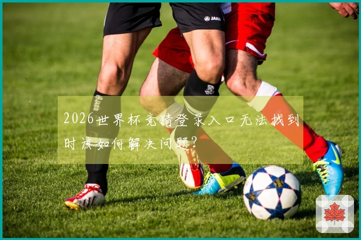 2026世界杯竞猜登录入口无法找到时该如何解决问题？